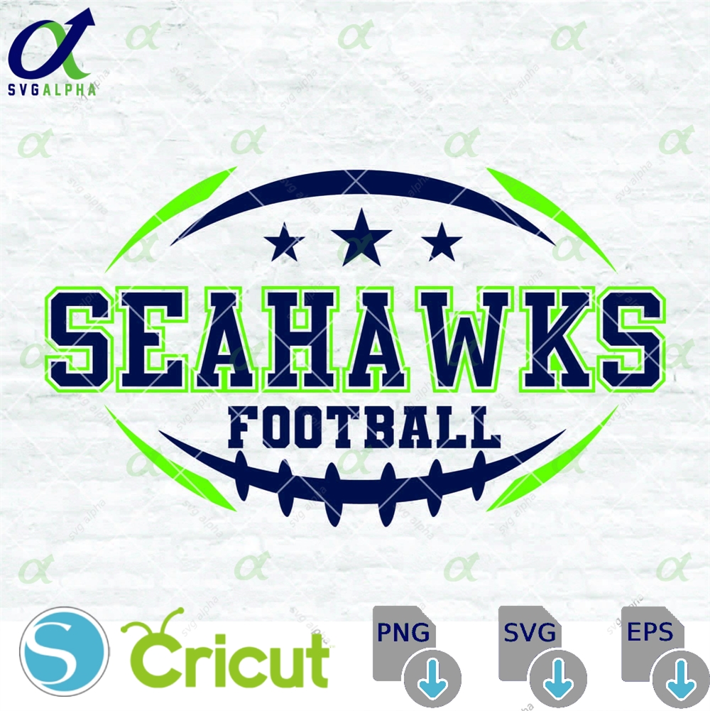 Seahawks Football Svg Football Svg Sports Svg Football Shirt Sublimation Designs Png Dxf Jpg Eps